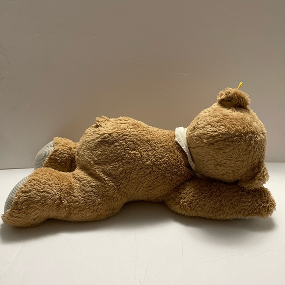 Steiff Sleep Well Bear Gray Tan Stripe GUC - Picture 5 of 9